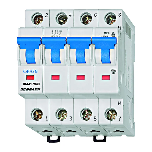 BM417863 — Миниатюрен автоматичен прекъсвач C 63A 3P+N 4,5kA