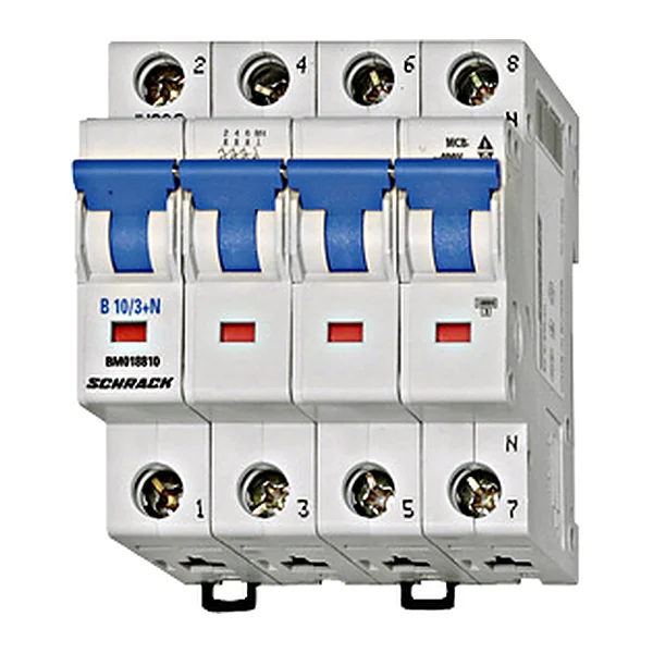 BM618820 — Миниатюрен автоматичен прекъсвач B 20/3+N 6kA