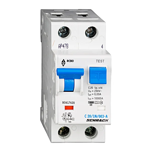 BO617620 — Комбиниран АП + ДТЗ C20/1+N/30mA/тип A