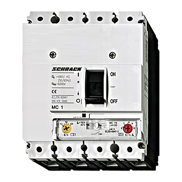 MC132141 — Moulded case circuit breaker MC1 type A, 4P, 25kA, 32A