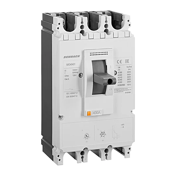 MX340431 — Автоматичен прек. с лят корпус MX3, тип A, 3P, 36kA, 400A