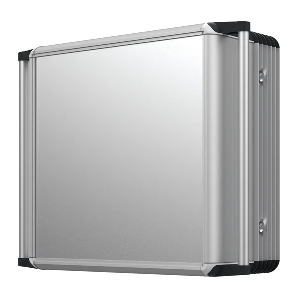 ECO.1291.0209 — Console enclosure ECO 120 +91, 400 × 400 × 210 mm, screw-on cover, with two handles — Teknokol