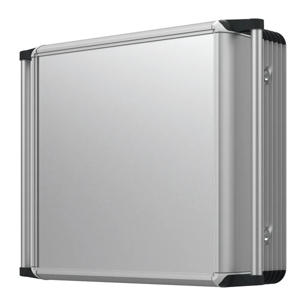 ECO.9091.0209 — Console enclosure ECO 090 +91, 400 × 400 × 180 mm, screw-on cover, with two handles — Teknokol
