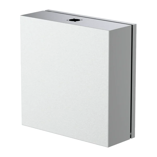IP150.400.400.S.D1.C0.H2 — Stainless steel console enclosure IP150, 400 × 400 × 150 mm, two handles — Teknokol
