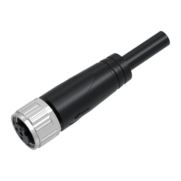 CA12FS4-2CS — Cable with M12 connector, female, straight, 4 pins, 2 m, shielded