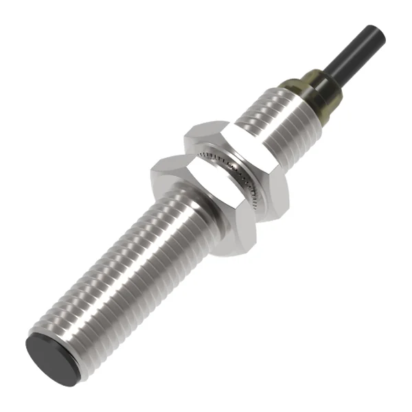 TYF08-03NO — Senzor inductiv M8, montare încorporată, 3 mm, NPN, normal închis (NC), cablu 2 m, 3 fire.